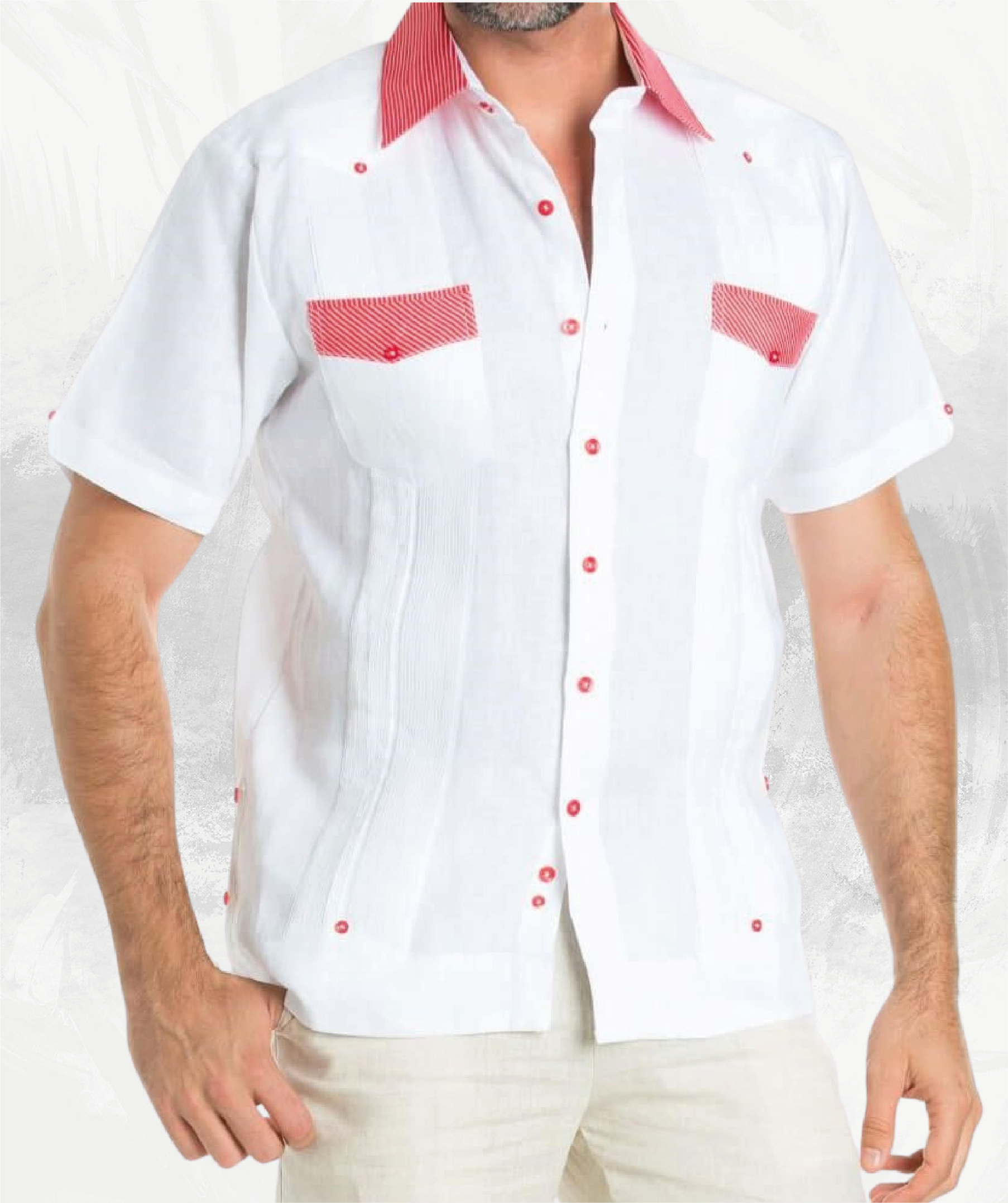 Guayabera Caribena Full Custom Manga Corta vitolacaribe