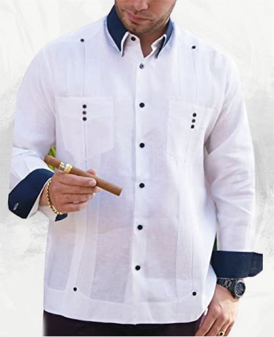 Guayabera Caribeña Full Custom: Manga Larga